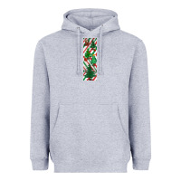 Heather Grey christmas pen wraps Heavyweight Hoodie - BundleAndBundleShop