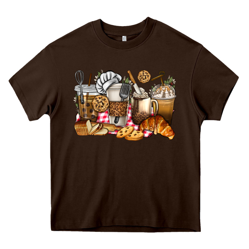 Bakery Coffee Cups Heavy Core Tee by texasbilliewilder | Teevron