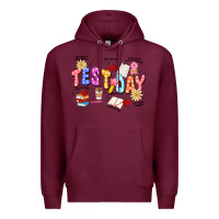 Burgundy test day Premium Hoodie - JahusDesignShop