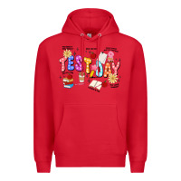 Red test day Premium Hoodie - JahusDesignShop