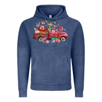 Vintage Denim valentine's day truck photography love side view Vintage Hoodie - FaDigitalArtStudio