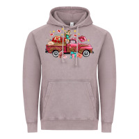Vintage Zinc valentine's day truck photography love side view Vintage Hoodie - FaDigitalArtStudio