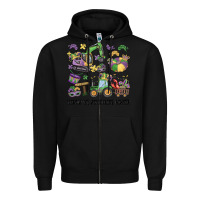 Black throw me something mister Zipper Hoodie - MaliasSmallBusiness