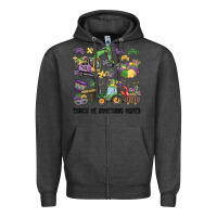 Charcoal Heather throw me something mister Zipper Hoodie - MaliasSmallBusiness