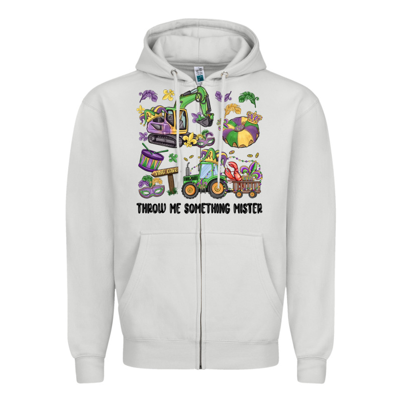 Throw Me Something Mister Zipper Hoodie by MaliasSmallBusiness | Teevron