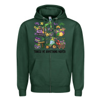 Sports Green throw me something mister Zipper Hoodie - MaliasSmallBusiness