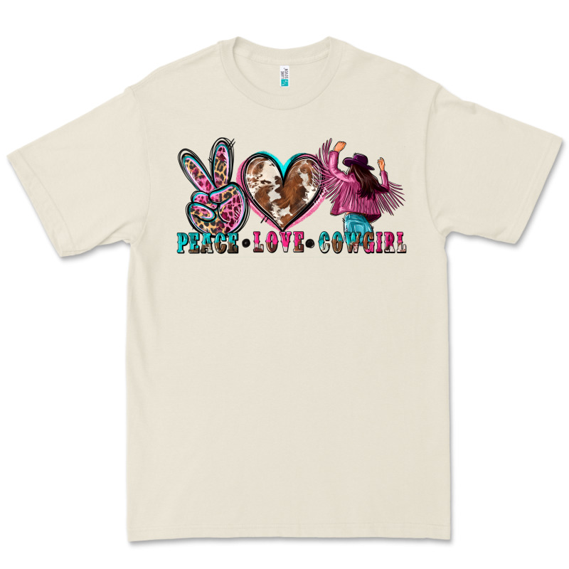Peace Love Cowgirl Premium Tee by Zillion Design Studio | Teevron