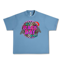 Pebble Blue it's race day y'all Urban Heavy Tee - AdoDesignShop