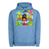 Pigment Pebble Blue Messy bun Autism mom 20oz skinny tumbler Urban Hoodie - TumblerDesignByShophia