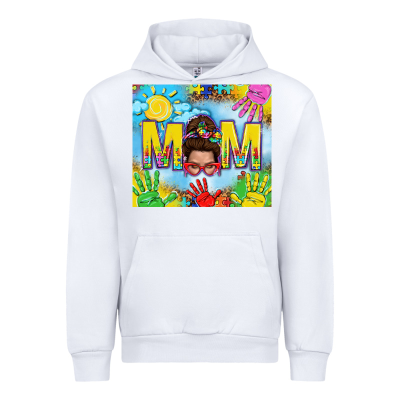 Messy Bun Autism Mom 20oz Skinny Tumbler Urban Hoodie by TumblerDesignByShophia | Teevron
