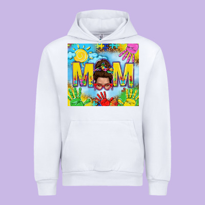 Messy Bun Autism Mom 20oz Skinny Tumbler Urban Hoodie Designed By Tumblerdesignbyshophia