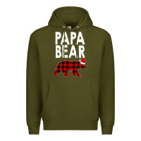 Army Green Papa Bear Premium Hoodie - Bettercallsaul