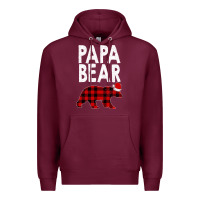 Burgundy Papa Bear Premium Hoodie - Bettercallsaul