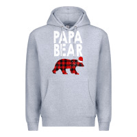 Heather Grey Papa Bear Premium Hoodie - Bettercallsaul