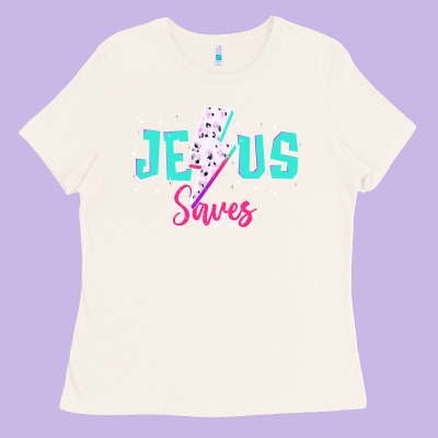 Jesus Saves Ladies Tee Designed By Jahusdesignshop