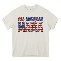 Cream all american mama zillion Heavy Core Tee - Zillion Design Studio