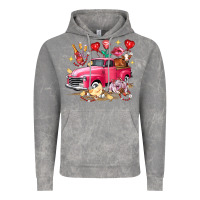 Cloud Rock valentine's day truck farm animals Vintage Hoodie - FaDigitalArtStudio