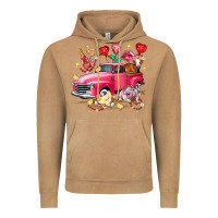 Vintage Camel valentine's day truck farm animals Vintage Hoodie - FaDigitalArtStudio