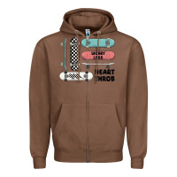 Chestnut worry less Zipper Hoodie - MaliasSmallBusiness