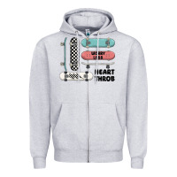 Heather Grey worry less Zipper Hoodie - MaliasSmallBusiness