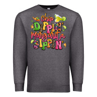 Charcoal Heather chip dippin' margarita sippin' Premium Sweatshirt - LillyAllenDesigns