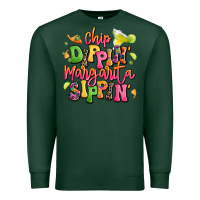 Sports Green chip dippin' margarita sippin' Premium Sweatshirt - LillyAllenDesigns