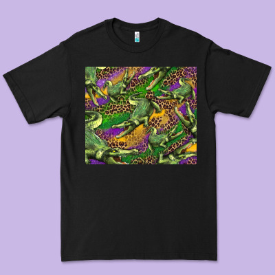 Premium Tee mardi gras louisiana crocodile leopard