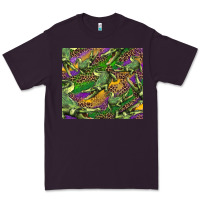 Plum mardi gras louisiana crocodile leopard Premium Tee - RanaPortraitStore