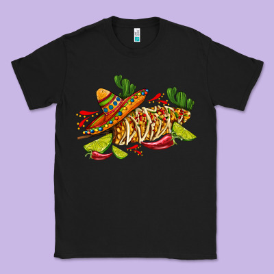 Mexican Elote Corn Sombrero Lime And  Cactus Classic Tee Designed By Adodesignshop