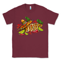Burgundy mexican elote corn sombrero lime and  cactus Classic Tee - AdoDesignShop