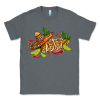Charcoal Heather mexican elote corn sombrero lime and  cactus Classic Tee - AdoDesignShop