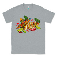 Heather Grey mexican elote corn sombrero lime and  cactus Classic Tee - AdoDesignShop