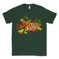 Sports Green mexican elote corn sombrero lime and  cactus Classic Tee - AdoDesignShop