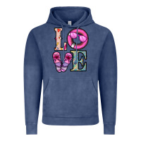 Vintage Denim love summer Vintage Hoodie - CowhideDigitalArt