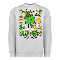 Heather Grey i teach the cutest clovers in the patch Heavyweight Sweatshirt - Artiststas