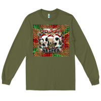 Army Green merry Christmas heifer Long Sleeve Tee - Jasminsmagicworld