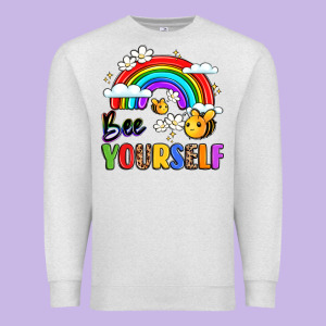 Bee Yourself Premium Sweatshirt Designed By Lillyallendesigns