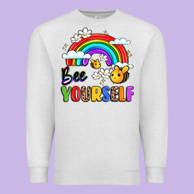Bee Yourself Premium Sweatshirt Designed By Lillyallendesigns
