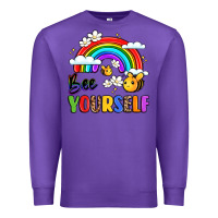 Purple bee yourself Premium Sweatshirt - LillyAllenDesigns