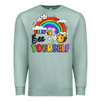 Seafoam bee yourself Premium Sweatshirt - LillyAllenDesigns
