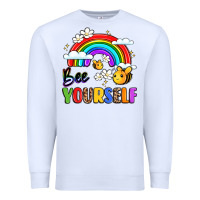 White bee yourself Premium Sweatshirt - LillyAllenDesigns