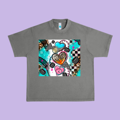 Race Heart Tumbler Urban Heavy Tee Designed By Adodesignshop
