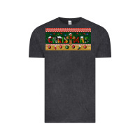 Vintage Black christmas with cross license plate Vintage Tee - BundleAndBundleShop