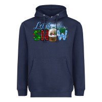 Navy let it snow Heavyweight Hoodie - BundleAndBundleShop