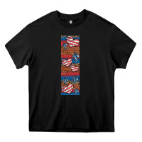 Black usa flag and cross penwraps Heavy Core Tee - Artiststas