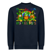 Navy shamrockin with my gnomies Heavyweight Sweatshirt - Artiststas