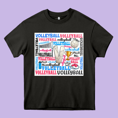 Volleyball Heavy Core Tee Designed By Zillion Design Studio