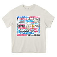 Cream volleyball Heavy Core Tee - Zillion Design Studio