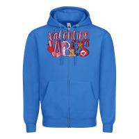 Valentine Vibes Zipper Hoodie | Teevron