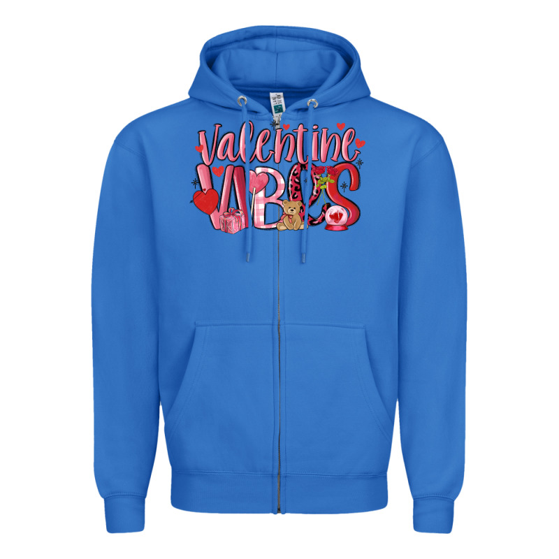 Valentine Vibes Zipper Hoodie by MaliasSmallBusiness | Teevron